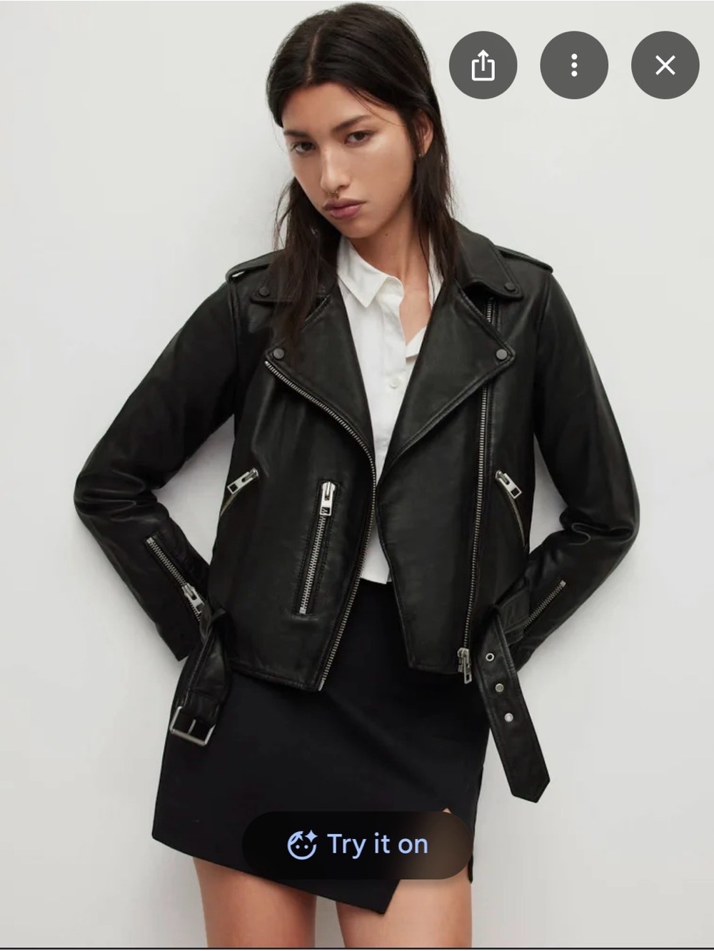 All saints Balfern Leather Jacket